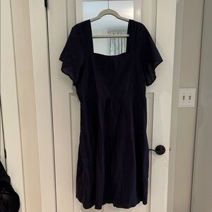 Midnight Blue Tiered Midi Dress
